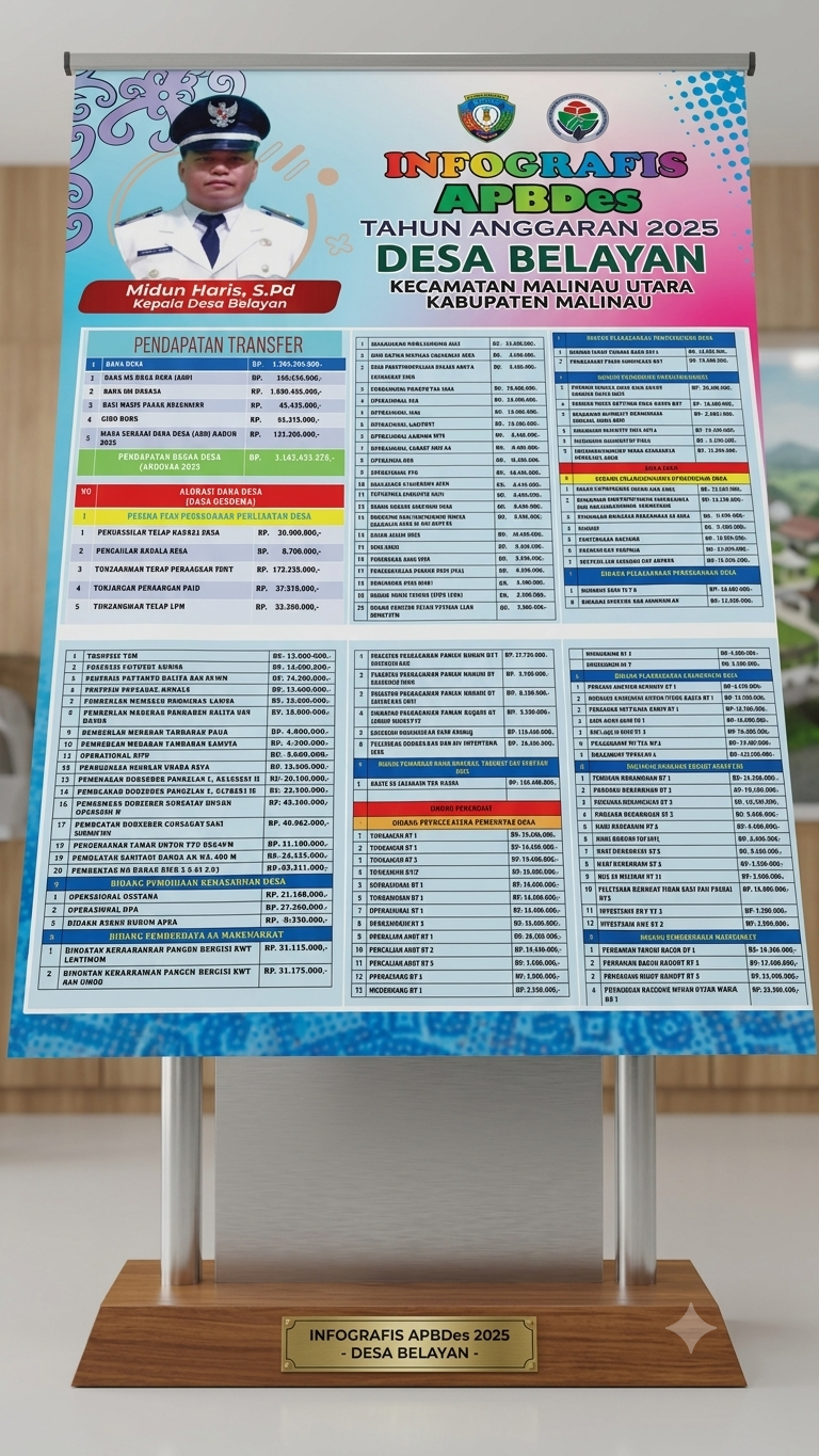 INFOGRAFIS TAHUN 2025 DESA BELAYAN KECAMATAN MALINAU UTARA 